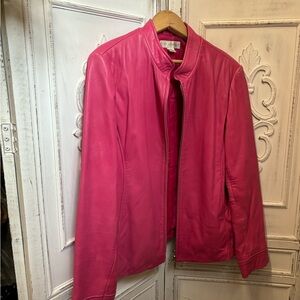 Pink Leather Jacket